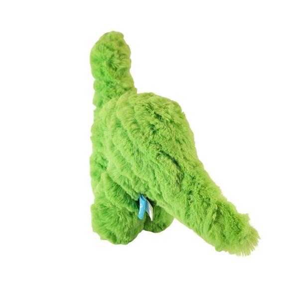 Manhattan Toy Green Brontosaurus Dinosaur Plush Stuffed Animal 10" Soft Toy - Picture 4 of 16